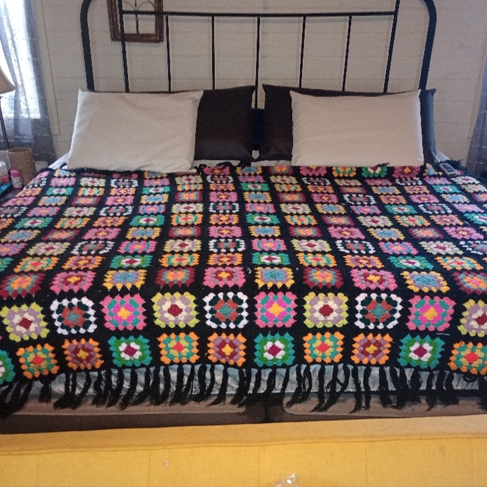 Colorful Crochet Quilt